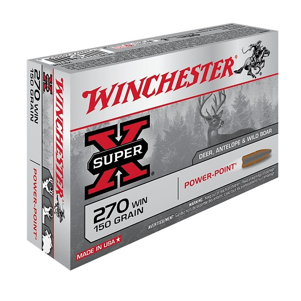 WINCHESTER 270WIN 150GR POWER POINT  X20