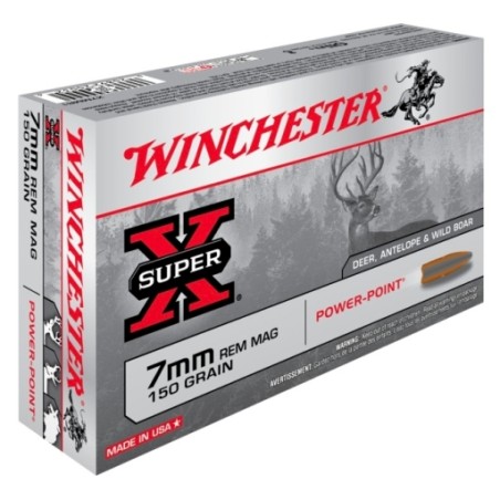 Munitions WINCHESTER 7RM Power Point 150gr x20
