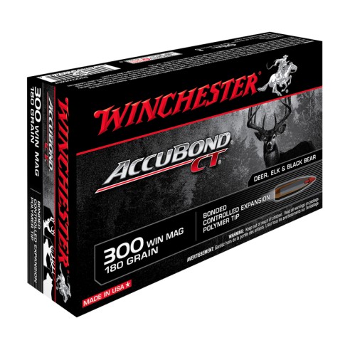 Munitions WINCHESTER 300 Win Mag AccuBond CT 180gr x20