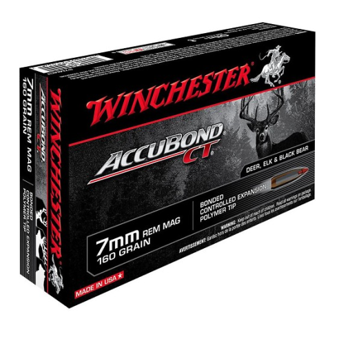 Munitions WINCHESTER 7RM AccuBond CT 160gr x20