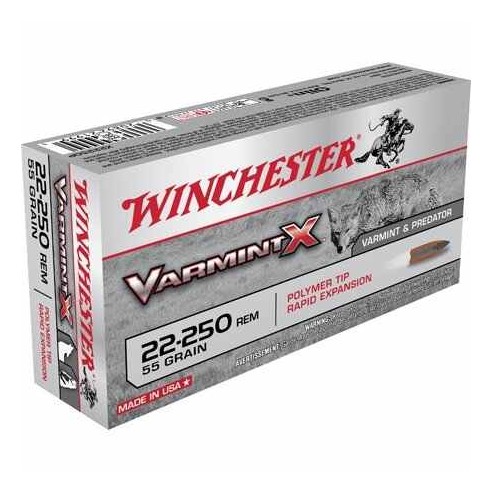 Munitions WINCHESTER 22-250 Rem 55gr x20