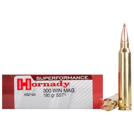 Munitions HORNADY 300 Win Mag SST 180gr x20