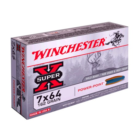 Munitions WINCHESTER 7x64 Power Point 162gr x20