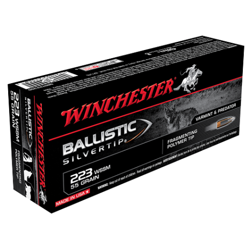 Munitions WINCHESTER 223 WSSM Ballistic Silvertip 55gr x20