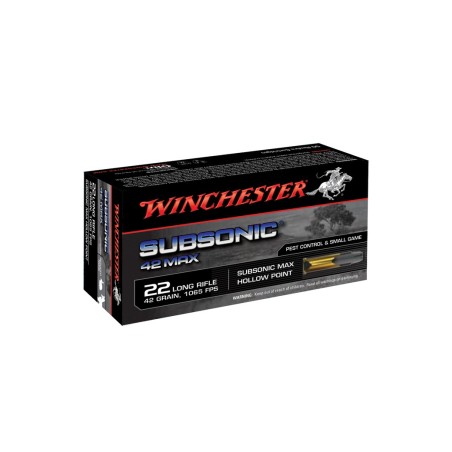 WINCHESTER 42 MAX SUBSONIC CAL. 22 LR X50