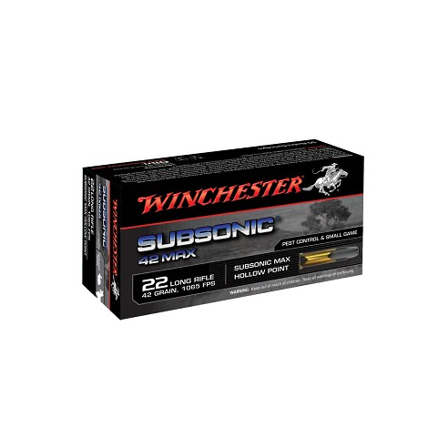 Munitions WINCHESTER 22lr Subsonic 42 Max 42gr x50