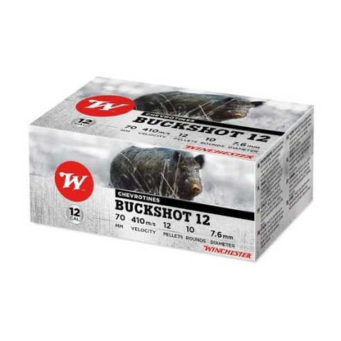 Cartouches WINCHESTER 12/70 BuckShot 9 Pellets x10