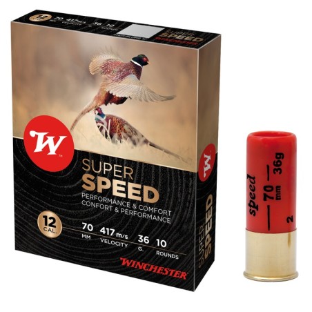 CARTOUCHES WINCHESTER CAL12 SUPER SPEED 36g P4  X10