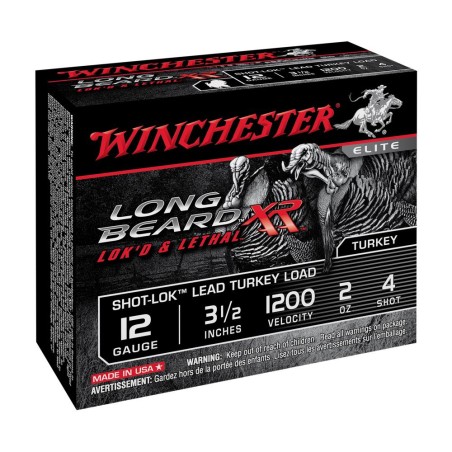 Cartouches WINCHESTER 12/76 XR Long Beard n°4 49g x10
