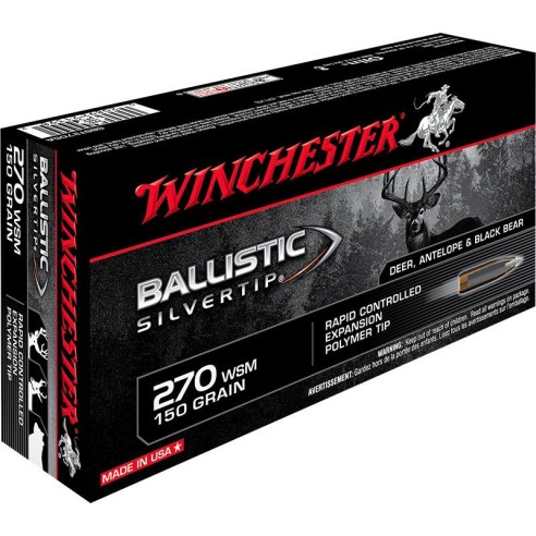 Munitions WINCHESTER 270 WSM Ballistic Silvertip 150gr x20