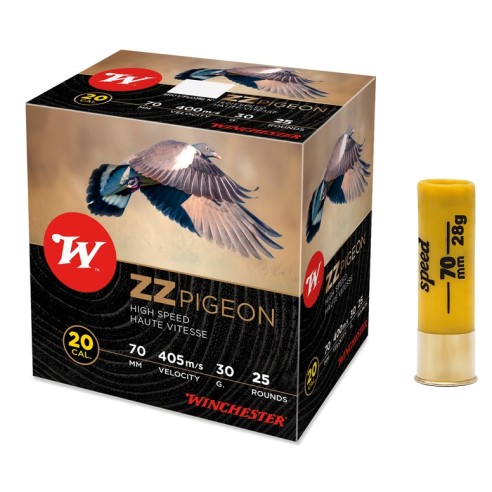 Cartouches WINCHESTER 20/70 ZZ Pigeon n°5.5 30g...