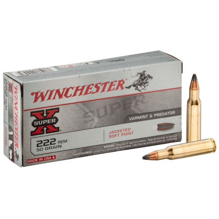 MUNITION WINCHESTER JSP 222 REM 50GR X20