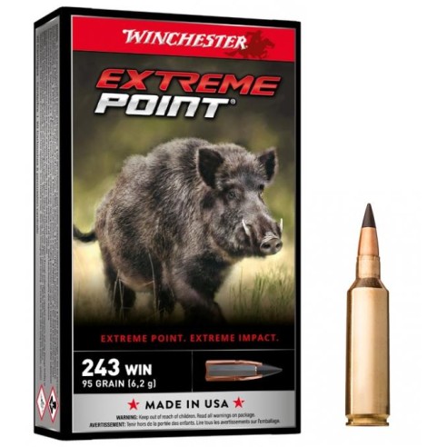 Munitions WINCHESTER 243 Win Extreme Point 95gr...