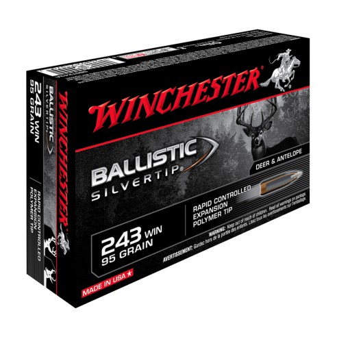 Munitions WINCHESTER 243 Win Ballistic Silvertip 95gr x20