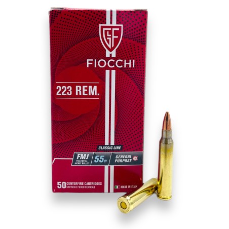 MUNITIONS FIOCCHI 223 REM FMJ 55GR