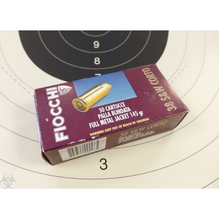 Munitions FIOCCHI 38 S&W Short FMJ 145g x50