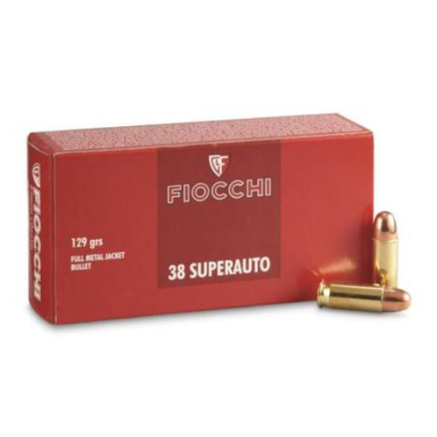 Munitions FIOCCHI 38 SuperAuto 129gr x50