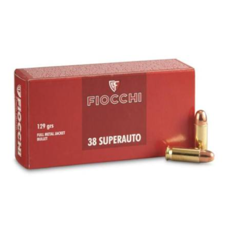 Munitions FIOCCHI 38 SuperAuto 129gr x50