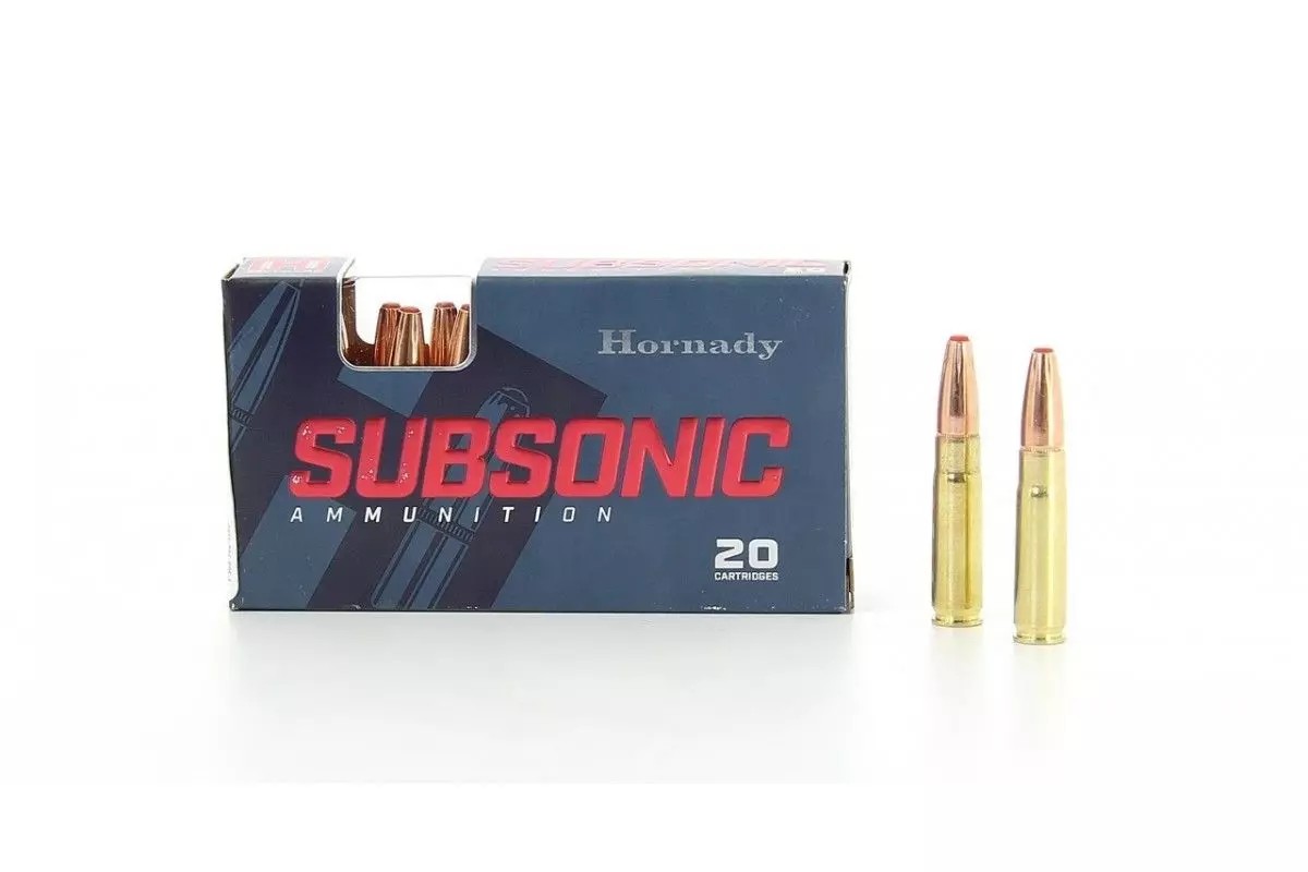 Munitions HORNADY 300 BLK Sub-X 190gr x20