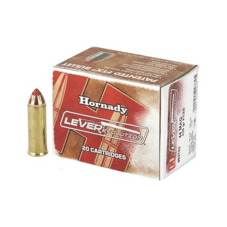 Munitions HORNADY 44 Mag FTX 225gr x20