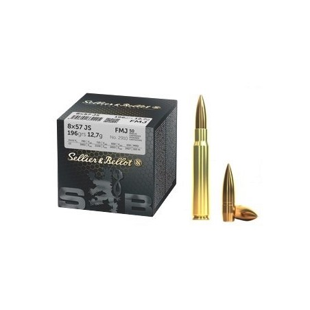 SELLIER BELLOT8X57JS FMJ 12.7G (X50 VRAC)