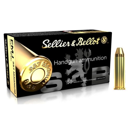MUNITIONS SELLIER BELLOT 357 MAG FMJ 158GR  X50