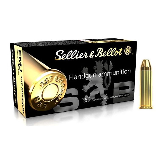 MUNITIONS SELLIER BELLOT 357 MAG FMJ 158GR  X50