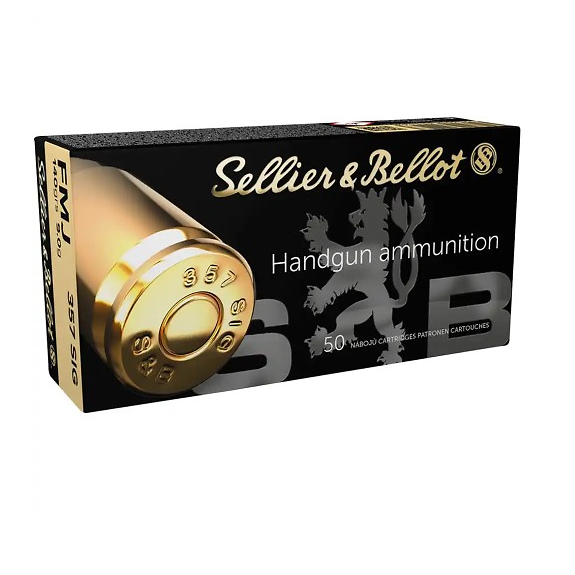 MUNITIONS SELLIER BELLOT 357 SIG FMJ