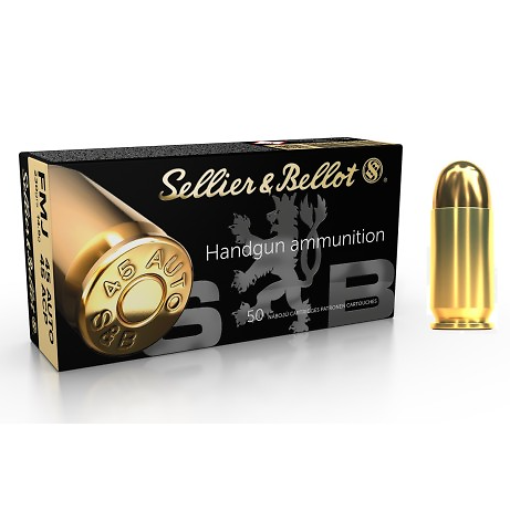 MUNITIONS SELLIER BELLOT 45 ACP FMJ 230GR  X50