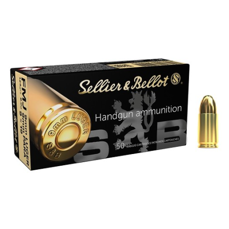 MUNITIONS SELLIER BELLOT 9X19 124GR FMJ  X50