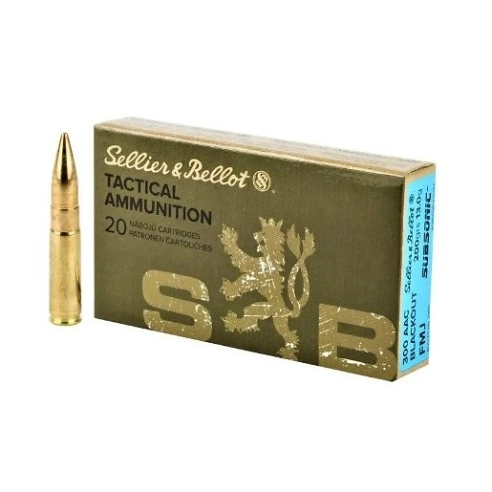 Munitions Sellier & Bellot 300 BLK Subsonic 200gr x20