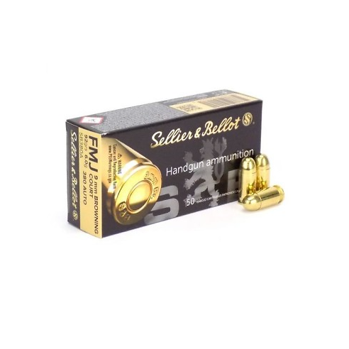 Munitions Sellier et Bellot 9mm Browning Court (380 Auto) x50