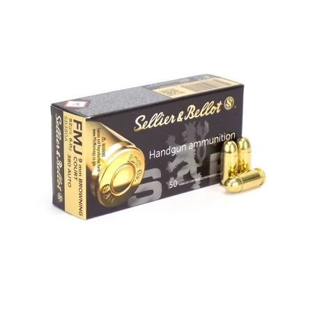 Munitions Sellier et Bellot 9mm Browning Court (.380 ACP) x50