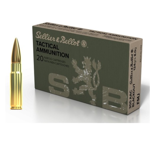 Munitions Sellier & Bellot 300 BLK 124gr x20