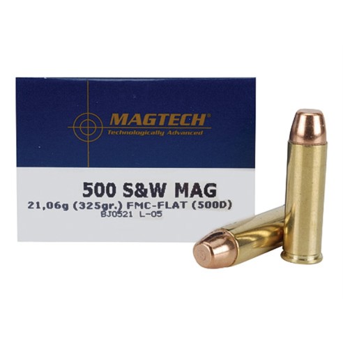 Munitions MAGTECH 500 S&W Mag FMJ-Flat x20