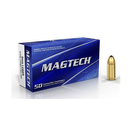 Munitions MAGTECH 9x19 FMJ 124gr x50