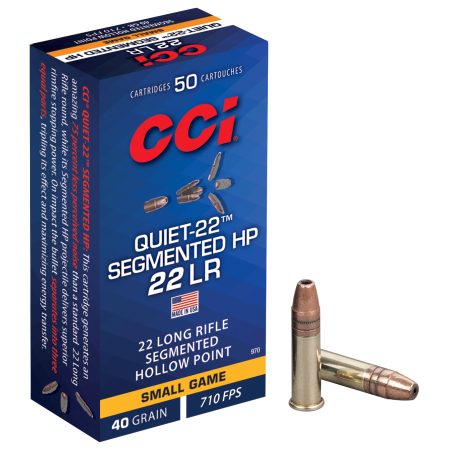 MUNITIONS CCI 22LR QUIET-22 SEGMENTED HP40GR X50