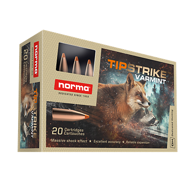 Munitions NORMA 243 Win Tipstrike Varmint 76gr x20