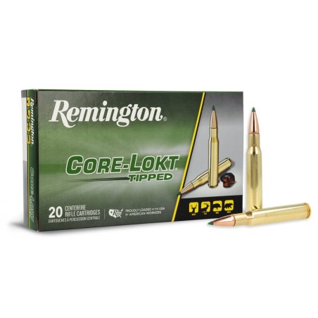 Munitions REMINGTON 30-06 Core-Lokt Tipped 180gr x20