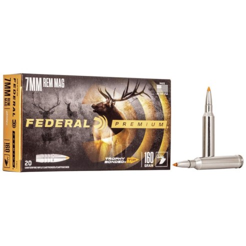 Munitions FEDERAL 7RM Trophy Bonded Tip 160gr x20