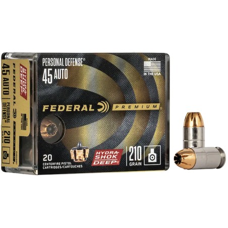 Munitions FEDERAL 45 ACP HST 230gr x20