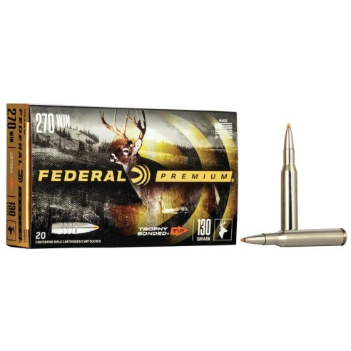 Munitions FEDERAL 270 Win Trophy Bonded Tip 130gr x20