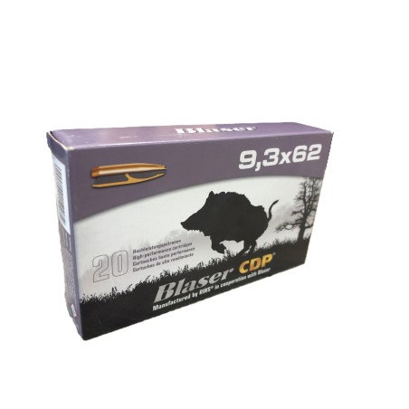 Munitions BLASER 9.3x62 CDP 286gr x20