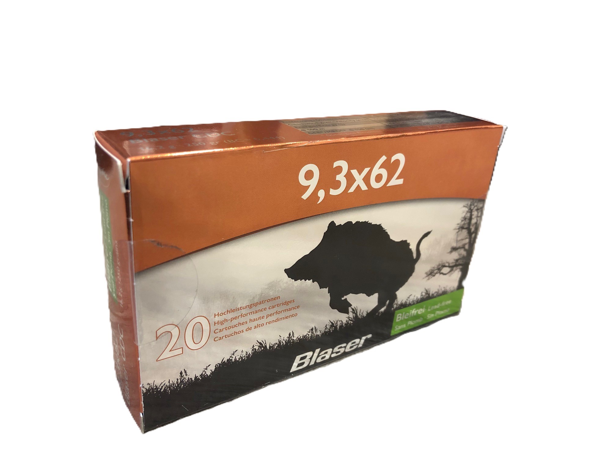 Munitions BLASER 9.3x62 CDC 250gr x20