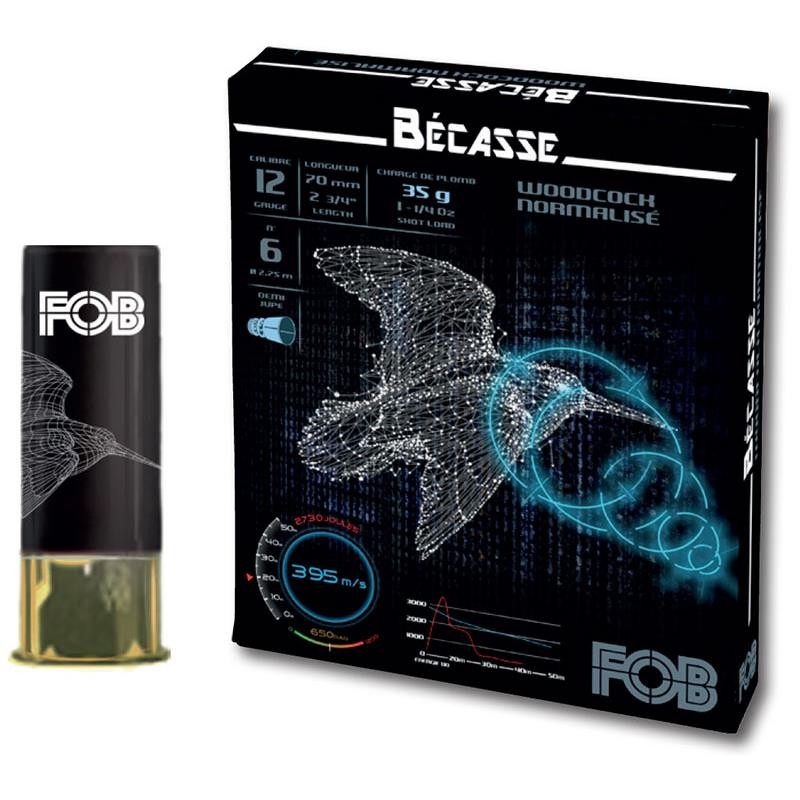 Cartouches FOB 12/70 Bécasse Duo 35g n° 7¾ et 9 ¾ x10