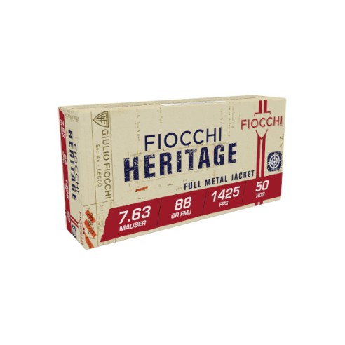 Cartouches FIOCCHI Heritage 7.63 Mauser x50