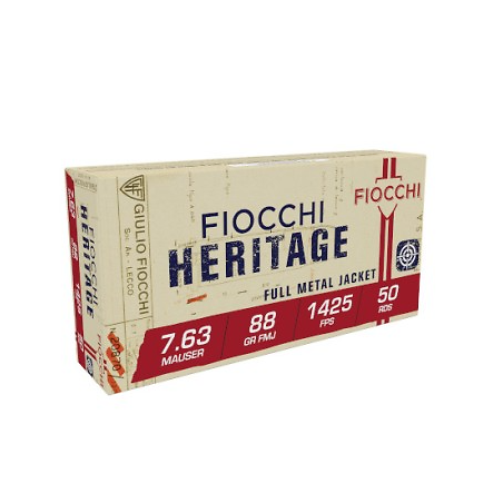 Cartouches FIOCCHI Heritage 7.63 Mauser x50