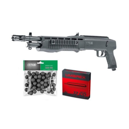 PACK FUSIL UMAREX T4E TB68 CAL 68 16J 100BILLES 5CART CO2