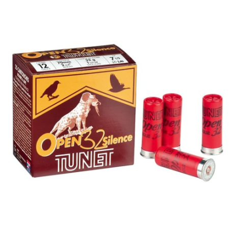 Cartouches TUNET 12/70 Open 32 Silence n°6 x25