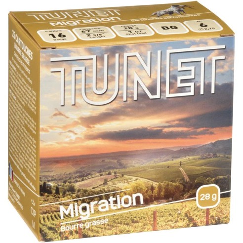 Cartouches TUNET 16/67 Migration 28g n°6 x25